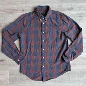 Abercrombie & Fitch Red and Blue Checkered Shirt